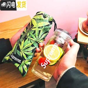 三维工匠创意网红ins玻璃杯加厚带过滤网潮流男女水杯个性便携泡茶漏杯子