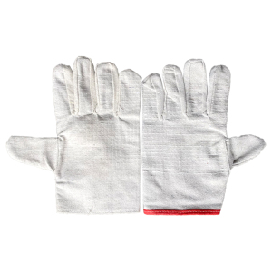 邦能之星帆布手套双层全衬机械电焊工耐磨加厚工作24道线劳保手套N52171