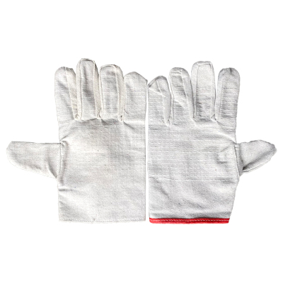 邦能之星帆布手套双层全衬机械电焊工耐磨加厚工作24道线劳保手套N52171