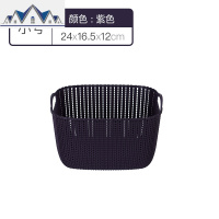桌面收纳篮藤编厨房杂物整理收纳筐零食玩具收纳盒卫生间衣服篮子 三维工匠