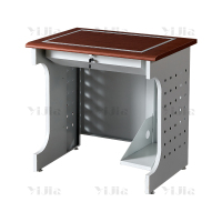 翌嘉 隐藏式翻转电脑桌培训桌多媒体学习桌办公桌D款单人位800*600*750mm