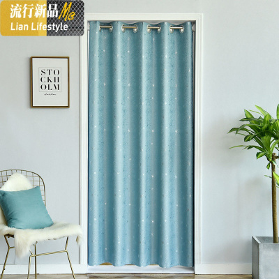 餐厅帘厨房空调防风冷气家用卧室挡风服装店试衣间隔断帘免打孔 三维工匠窗帘