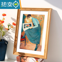 敬平简约相框挂墙装裱四4K开8k八木质素描画框12寸16外框a4纸展示框A3 945-木纹色 16寸挂墙[可放30.5*