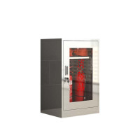 正斌304不锈钢柜消防救援器材箱防护用品柜室外微型消防站高800*宽500*深250(加厚304材质)不含器材