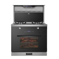 苏宁小biu 烟灶联动蒸烤一体 防火墙设计家用安全有保障天然气集成灶 JJZT-JWZK01