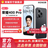 赠蓝牙耳机 荣耀400 Pro 16GB+512GB 幻夜黑 5G智能手机 新款