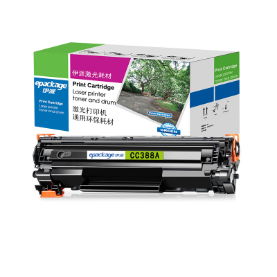 伊派(epackage) CC388A专业版 打印量1500页 适用惠普m1136墨盒cc388ahp1108hp1106m126