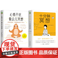 套装 十分钟冥想+心情不好 做会儿冥想 套装全2册 冥想入门书籍 心理学读物 缓解压力抑郁焦虑精神疲劳治疗 提升专