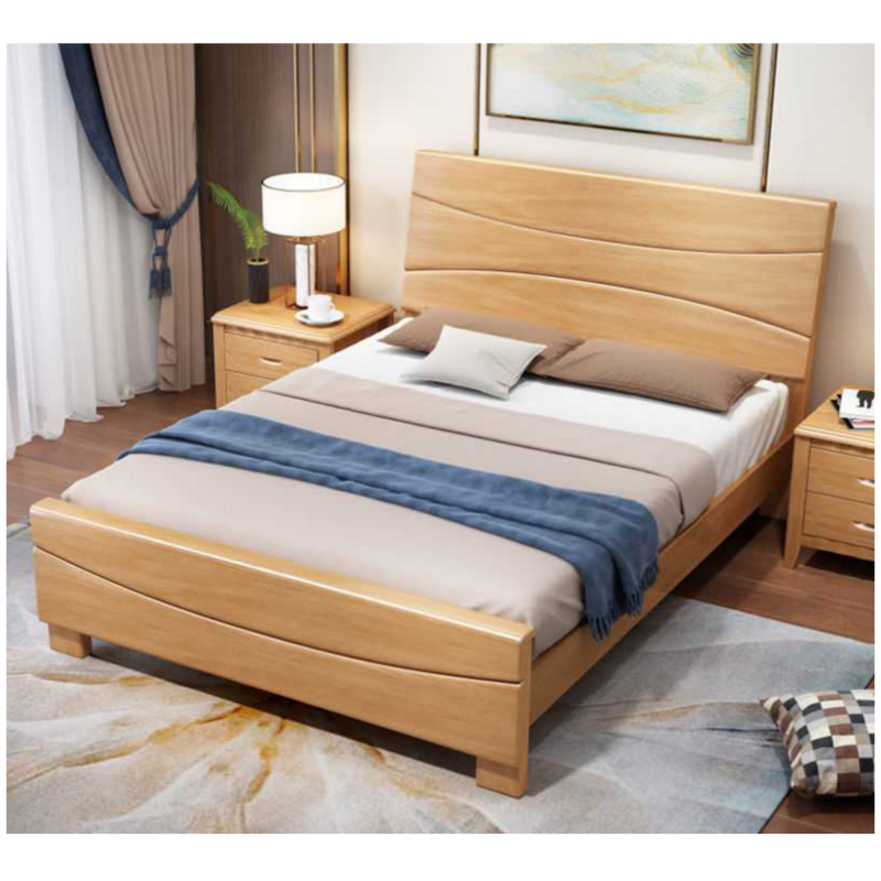 1.2米现代简约公寓小户型单人实木床