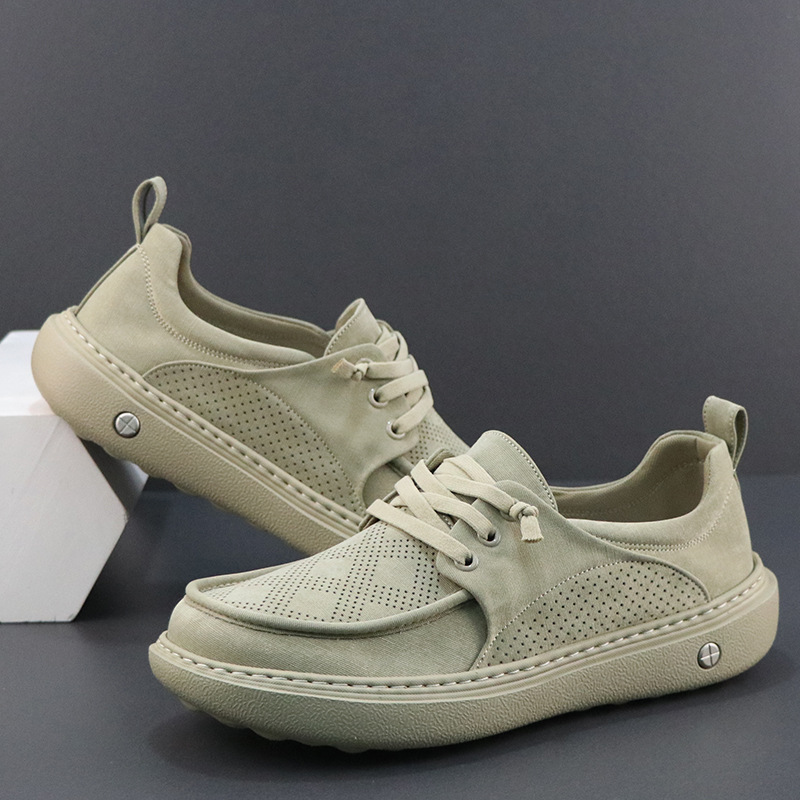 男士布鞋新款夏季透气防臭休闲鞋潮流百搭小众软底轻便板鞋男