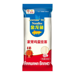 金龙鱼家常鸡蛋挂面500g 中宽挂面面条 汤面拌面爽滑面条