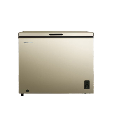 美菱200升减霜家用冰柜一级能效冷藏冷冻转换单温冷柜租房母婴母乳小冰箱 BC/BD-200DTX-金色