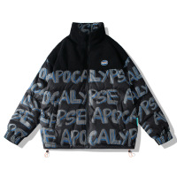 秋冬装加厚保暖时尚男羽绒服潮牌立领防风休闲百搭宽松面包服外套