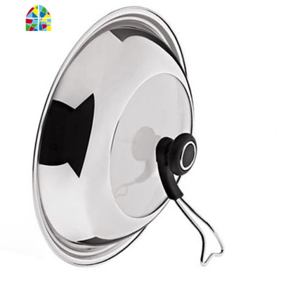 不锈钢炒菜锅盖家用可视大号锅盖子加高炒锅通用厨房加厚锅盖 FENGHOU 32cm