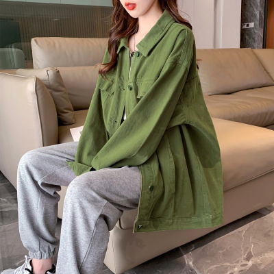 [1折价72.9元,叠加优惠券]唐狮 |年春季新款女净色磨毛斜纹外套潮酷科技休闲百搭上衣女