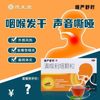 慢严舒柠 清喉利咽颗粒5g*18袋/盒清热利咽宽胸润喉外感风热咽喉发干声音嘶哑扁桃体炎
