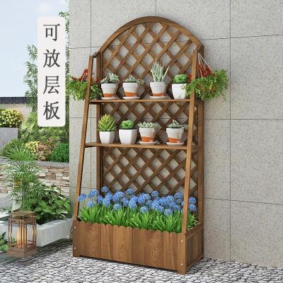 森美人庭院装饰室外木植物爬藤架支架户外阳台花园置物攀爬网格花架