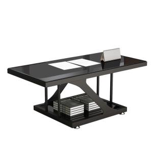 锦北 茶几客厅双层长几短几小户型边桌沙发边几喝茶桌子 C款长几