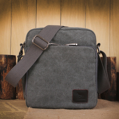 NEWLAKE满江红帆布包多功能男士休闲包复古潮男斜跨包户外旅行单肩小挎包男士斜挎包