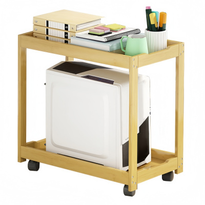 悦兴诚木质主机托29cm四轮个