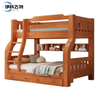 伊科飞特双层床2000*1350*1600mm+抽屉+书架+床垫套