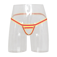 桃色缘 多款钢钉锁扣电动阳具贞裤皮革裤 sm情趣用品女用器具SM私密调教成人用品内裤男 随机色阳具提升裤单条S码