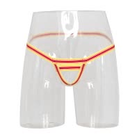 桃色缘 多款钢钉锁扣电动阳具贞裤皮革裤 sm情趣用品女用器具SM私密调教成人用品内裤男 随机色阳具提升裤单条S码