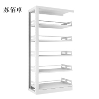 苏佰卓图书馆书架阅览室货架资料档案架钢制书架双面五层副架