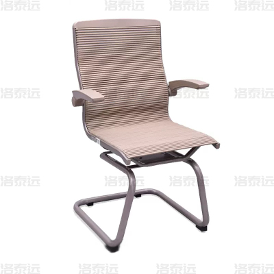 洛泰远 LTY3111004弓形椅办公椅电脑椅护腰工学椅会议椅 圆织带香槟色