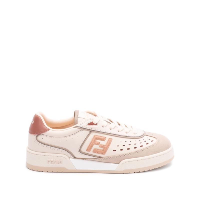 芬迪(FENDI)女款拼接皮革运动鞋休闲百搭橡胶底跑步鞋