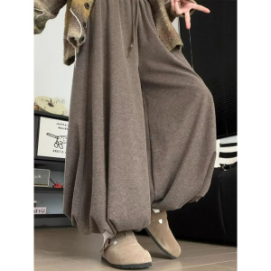 裙裤女新款秋季小个子垂感高腰显瘦灯笼裤花苞休闲糯米阔腿裤