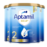 有效期到27年4月-3罐装 | Aptamil 澳洲爱他美 金装版 2段 婴幼儿配方奶粉 (6-12个月)900g