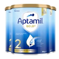 有效期到27年4月-3罐装 | Aptamil 澳洲爱他美 金装版 2段 婴幼儿配方奶粉 (6-12个月)900g