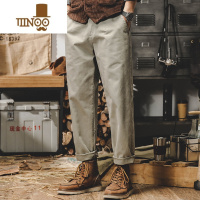 YANXU美式工装裤子男春季宽松直筒2023年新款休闲裤男百搭简约锥形长裤