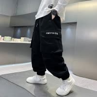 男童牛仔裤春秋款新款韩版秋季男孩宽松长裤帅气儿童秋装裤子