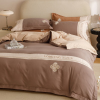 A类长绒棉床上磨毛四件套新款纯棉100床单被套床笠款