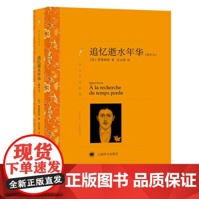 追忆逝水年华(精华本)(译文名著精选) 普鲁斯特 上海译文出版社 正版书籍