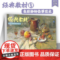 经典教材5色彩静物临摹范本 2025烈公文化徐敬焱色彩基础单体组合塑造色稿完整稿风景彩头写生美术高考联考教材教程书籍水粉