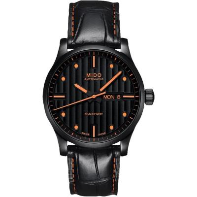 Mido男士黑盘自动机械手表mm精钢防水运动休闲表带可换