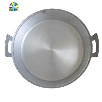 铝平底锅无涂层锅吕平锅老式平锅家用商用煎包锅加厚吕平底锅 FENGHOU 抛光款40公分5.2斤有盖不锈钢盖