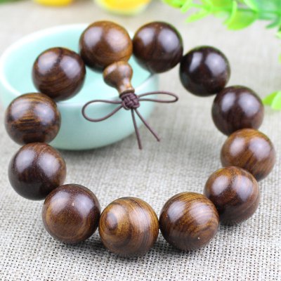 厂家直销越南黑花梨木手串虎皮纹檀香木佛珠手链男女士情侣小饰品送女朋友老婆情人节七夕生日礼物