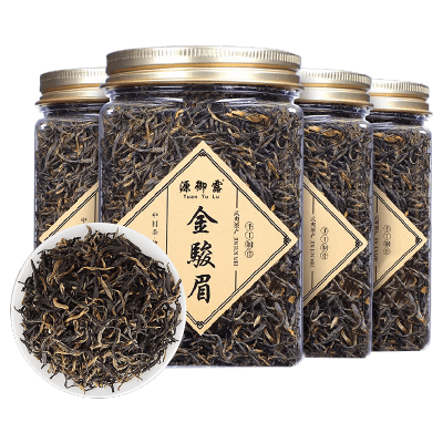 源御露(Yuan Yu Lu)武夷红茶金骏眉浓香型茶叶新茶简易罐装四罐共500克