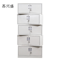 苏兴盛钢制文件柜档案柜财务凭证柜带锁储物柜铁皮柜书柜分五节文件柜