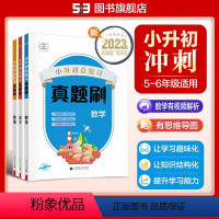 3本]语文+数学+英语[真题刷] 小学升初中 [正版]53小升初总复习真题刷数学语文英语真题试卷 小学升初中五六年级下册