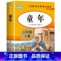 [六年级上]童年 [正版]全套4册 六年级下册的课外书鲁滨逊漂流记汤姆索亚历险记骑鹅旅行记鲁滨逊漂游记快乐读书吧六下原著
