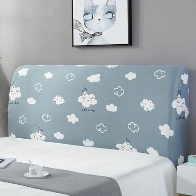 床头罩套床头套软包防尘罩靠背罩子保护套1.8米弹力布1.5床北欧风 云朵 1.2米(适合1.1-1.4米床头使用)