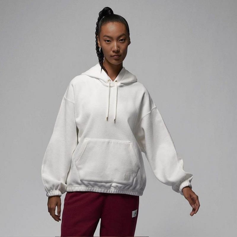 NIKE耐克连帽卫衣JORDAN运动休闲加绒保暖女装套头衫FD7238-133 D