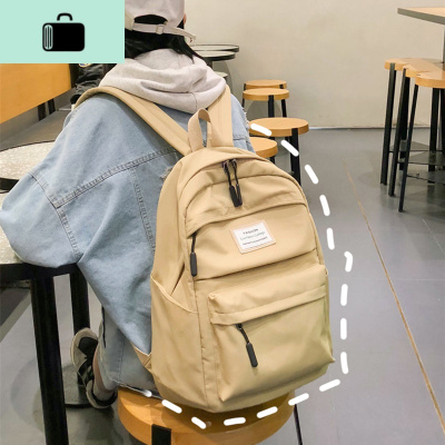 ins书包女韩版高中大学生森系简约初中生中学生大容量背包双肩包NEW LAKE