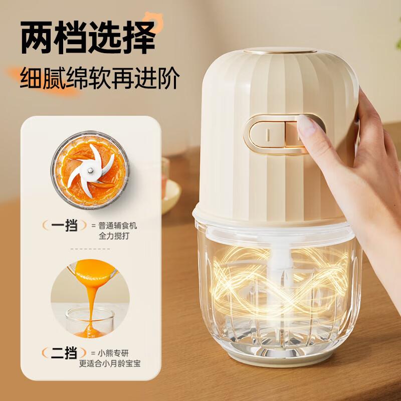 小熊(Bear)婴儿辅食机 小型料理机多功能宝宝米糊打泥机食物研磨器辅食工具 8叶刀头 SJJ-R02R2