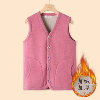 中老年女装秋冬马甲新款妈妈保暖外套老年人奶奶冬装加绒加厚背心